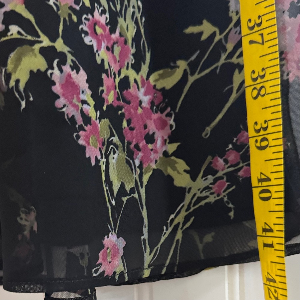 NWT VTG 90s Positive Attitude Sheer Floral Slip Dress 10 Whimsigoth Fairy Y2K - Picture 6 of 7